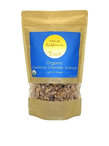 Organic California Walnuts (1 LB) - Shelled Halves and Pieces