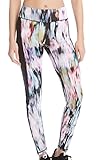 Karen Kane Women's Active Long Pant Floral Washout Print Black Contrast