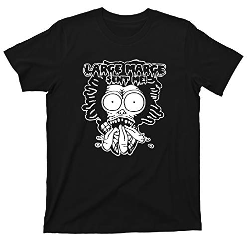 Herman Pee Wee T Shirt Large Marge Sent Me Pee-Wee's Big Adventure Tee (Large, Black)