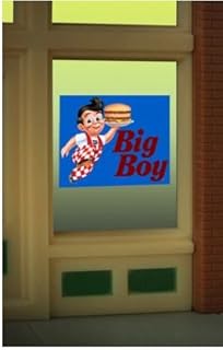 Lights4Models 9080 Big Boy Window Sign by Miller Signs