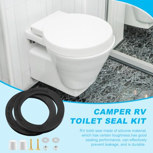 Image of RV Toilet Seal, Replacement for Dometic 300 /310 /320 Toilet, RV Toilet Flush Seal Kit 385311652, RV Toilet Flange Seal
