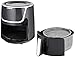 GoWISE USA GW22956 7-Quart Electric Air Fryer with Dehydrator & 3 Stackable Racks, Led Digital Touchscreen with 8 Functions + Recipes, 7.0-Qt, Black/Silver
