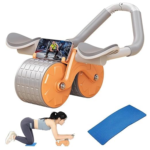 Automatic Rebound Abdominal Wheel, Abs Roller Wheel with Knee Pads ...