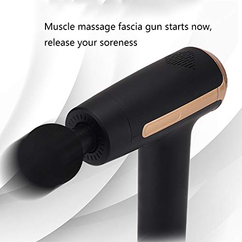 Pistola de Massagem, Massageador Portátil Portátil de Tecido Profundo, 20 Velocidades e 6 Conversão