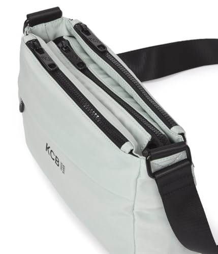 KCB Sac à bandoulière Maze | Design spacieux et pratique | Poches polyvalentes | Variété de compartiments | Poignées réglables | 100 % végan, aqua, Talla única – vue 4