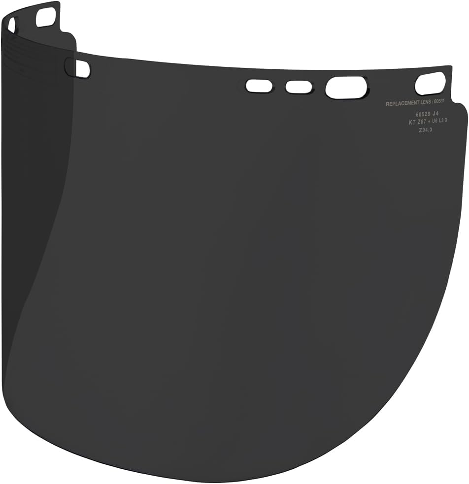 Klein Tools 60531 Tinted Replacement Face Shield Lens, Lightweight, Anti-Fog, for Klein Full Brim Hard Hat Shields Cat. Nos. 60528 and 60529
