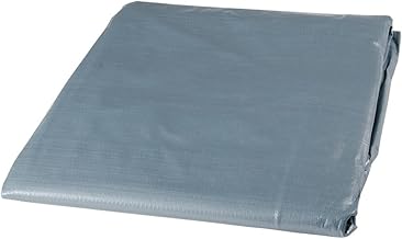 VERDELOOK Polyethylene Eyelet Tarpaulin 8 x 5 m, Weight 180 g/m², Grey, Multi-purpose, for Covering and Storing Goods