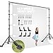 Julius Studio 10 ft. Max Wide 9.4 ft. Max Height Adjustable Background Support Stand, Backdrop Stands Equipment Used in Photography Video Studio for Backdrop Muslin with with Carry Bag, LNA1106