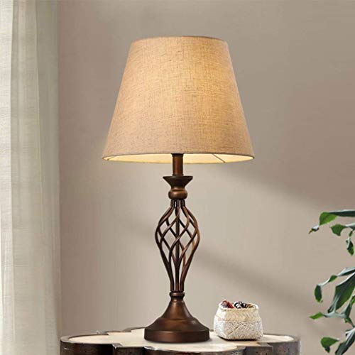 Lampe de chevet e27 luminaire retro salon et chambre coucher art
