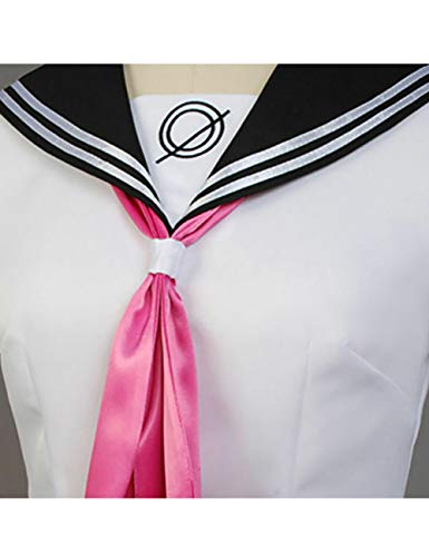 Ainiel Ibuki Mioda Cosplay Female Uniform Set Cos Game Anime Costume (White Black, X-Large) #TOP3