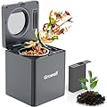 Growell Electric Composter for Kitchen Indoor, 2.5L Countertop Compost Bin, Odorless Food Waste Composting Machine with Auto-Clean & LED Display - 4H/6H Fast Processing