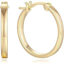 14K Gold Earrings for Women Gold Hoop Earrings for Women Dainty Hoop Earring for Womens Sleek Chic Womens Hoops Earring