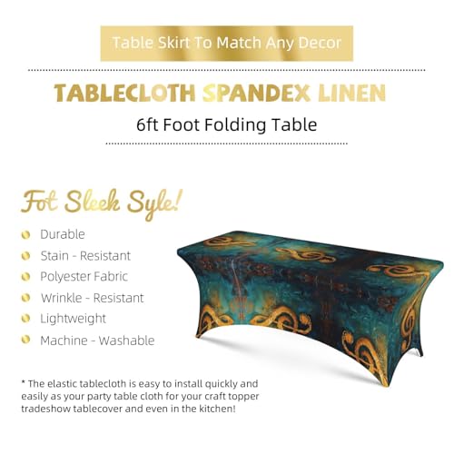 Nappe de table extensible imprimé musical housse stretch élasthanne 1,8m