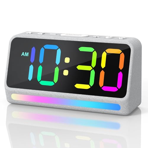 Reacher Extra Loud Alarm Clock with Night Light & Dimmer