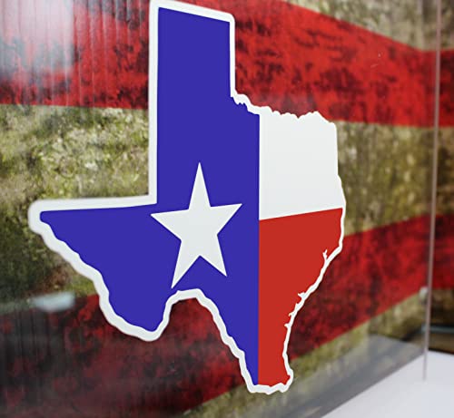 Decals By Haley 3 Pack Texas Flag Sticker Shaped Like Texas Flag Decal Pack For Car Truck Vehicle Window Vinyl Texas Flag Decals State Seal - Safe For Vehicle Paint Texas Laptop Decal Bumper Sticker #TOP2