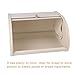 SOUJOY Countertop Bread Box, Bread Container for Kitchen, Vintage Metal Roll Top Bread Storage Holder, 1950s Farmhouse Rustic Baking Dispenser Bin for Dry Food Save, 11.8