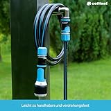CELLFAST Gartenschlauch 6 Lagiger Wasserschlauch Doppelgeflecht Kreuz Trikotgewebe Bewässerungsschlauch UV Beständig Anti Algen Flexibler Schlauch 32 Bar 1 Zoll 25 Meter Hobby