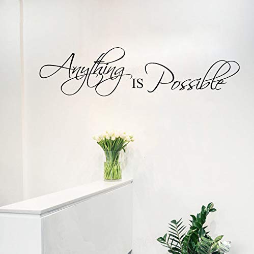 Alles Ist Möglich Wandaufkleber Schlafzimmer Motivation Erfolgsziele Wandbild Zitat Aufkleber Wohnkultur Inspiration Tapete 57X14 Cm