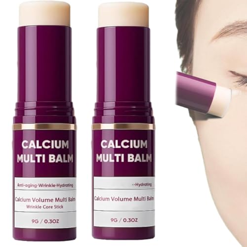 Calcium Multi Balm | Anti-âGe, Affaissement, Rides, Baume Multi-Vitaminé Au Calcium, CrèMe Réparatrice Et Hydratante Intensive, Réparation Intensive Et CrèMe Hydratante, Au Cou, Au Visage (2)