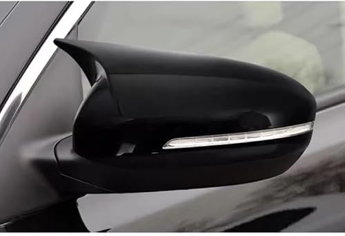XJPGHA Wing Mirror Covers Caps for KIA K5 Optima 2011-2015, Sturdy Durable Cover Housing Door Mirror Vehicle Accessory Rearview Side Covers,Black