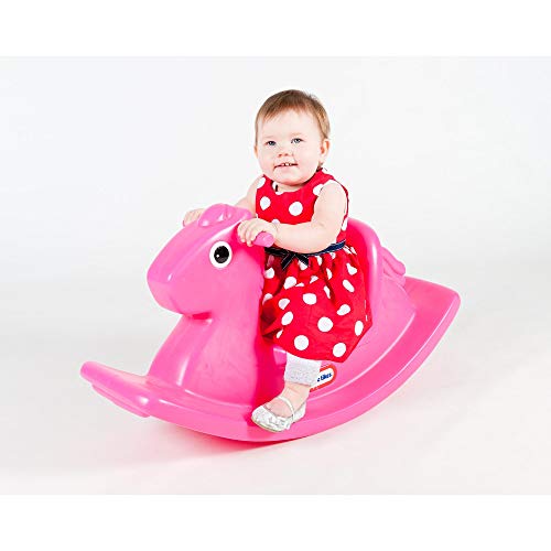 Little Tikes Rocking Horse - Active Play for Toddlers - Easy grip handles & Stable Saddle for Safety - Durable Build - Magenta