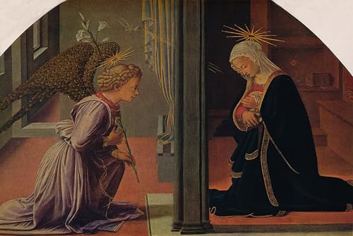 Impression Peinture Huile Lippi Décoration Murale Toile l'Annonciation