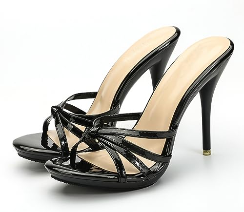 Hanfike High Heel Slide Sandals for Women Stiletto Dressy Sexy Mules2