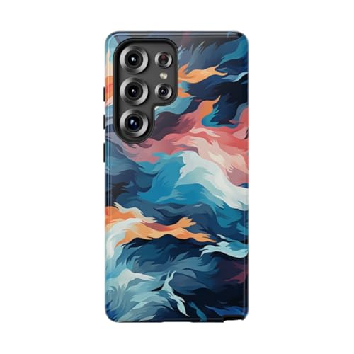 Coque Samsung S25 Ultra vagues multicolores rigide : finies les rayures