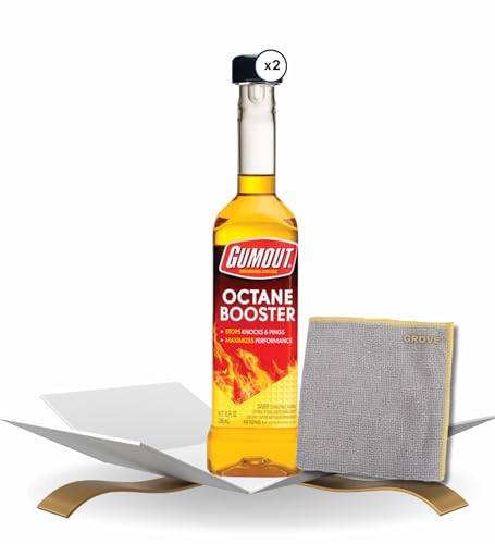 Gumout Octane Booster 10 oz Bundle with Microfiber Cloth