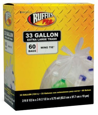 Ruffies 60 Count Recycling Bag, 33 gallon by Ruffies