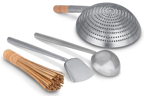 Wok de Carbono 16 Pulgadas con Set de 4 Utensilios miniatura 3