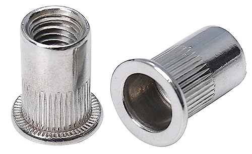 1/4-20 Rivet Nuts 100-Piece Stainless Steel Rivnuts Threaded Insert Nutsert 1/4-20UNC