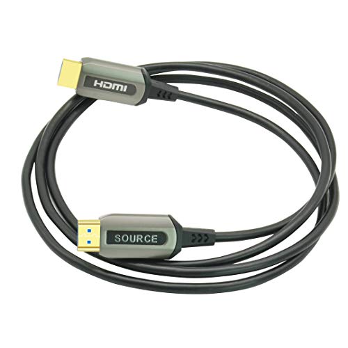 Cable HDMI 4K de fibra óptica delgado para pasar por tubos estrechos sin perder señal Ultra HDR