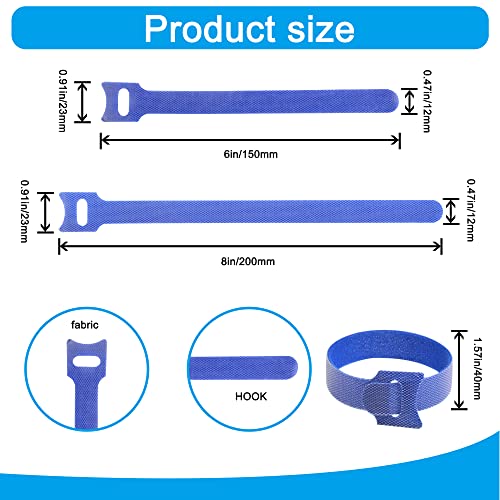 VENGABY 160PCS Reusable Cable Ties Cable Strap - Image 2