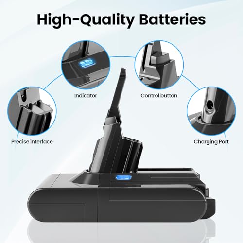 Akku für Dyson V8,7200mAh Ersatzakku für Dyson V8 Akku Kompatibel für Dyson V8 Absolute V8 Animal V8 Fluffy V8 Motorhead V8 Absolute Pro SV10 Staubsauger