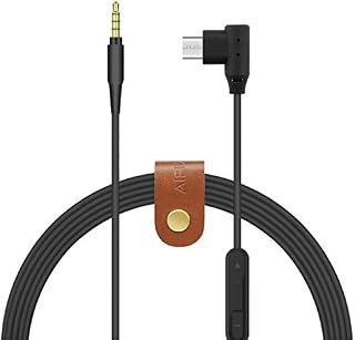 Geekria Stereo Audio Cable Replacement for Sony wi-1000X, wi-H700, MDR-ex750bt, JVC HA-FD70BT Wireless