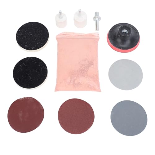 Removedor efectivo de rayones para cristales: kit de pulido de vidrio Hidyliu