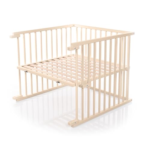 babybay Kinderbett-Umbausatz passend für Modell Maxi und Boxspring, beige lackiert