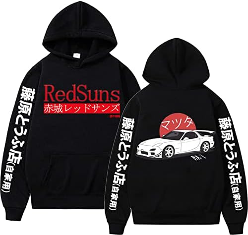 Anime Initial D Hoodies Printed Hoodie Men Women JDM Automobile Culture Hoodies Unisex Fashion Sweatshirt Streetwear