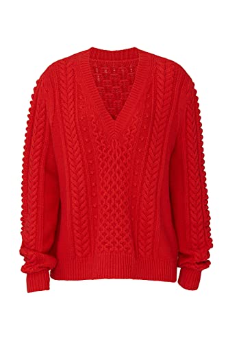 Jason Wu Rent The Runway Pre-Loved Red Cableknit Wool Sweater2