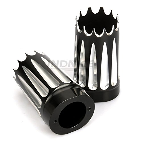 Happy-Motor Black Fork Slider Cover For Harley Road King Custom Flhrs Electra Glide Flhtcu Cvo Limited Flhtkse Road Glide Ultra Fltru Flhtkl #TOP5
