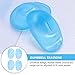 SAFIGLE 3sets 12 Pcs Silicone Ear Covers for Hair Dye Protection Sky Blue Ear Care Tools for Bathing Salon Use and Beauty Treatments Reusable and Easy to Clean 12pcs*3