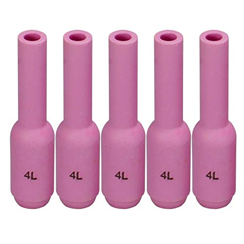 Image of RIVERWELD TIG Alumina Nozzles Ceramic Cups 10N50L #4L 1 /4 inch 6.5mm 10pcs