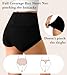 OLIKEME Tummy Control Underwear for Women Postpartum High Waisted Cotton Brief Full Coverage Boy Short Panties 3 Pack L