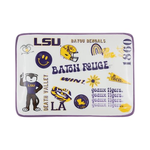The Memory Company Officially Licensed NCAA - Louisiana State University Team Spirit Trinket Tray