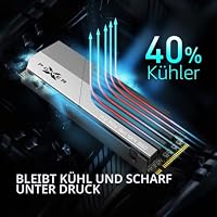 Silicon Power 1TB XS70 – funktioniert mit PlayStation 5, Nvme PCIe Gen4 M.2 2280 interne Gaming SSD W/R bis zu 7.300 MB/6.000/s (SP01KGBP44XS7005) – Ansicht 3