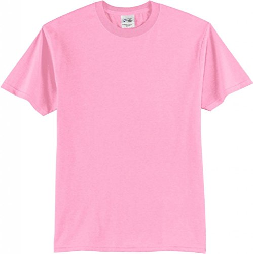 Port & Company Mens 50/50 Cotton/Poly T-Shirt PC55 -Candy Pink 5XL