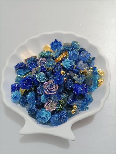 DIY 花型パーツ ローズ デコレーションネイルアート、ジェルクラフト、スマホケース、DIY手芸材料に対応