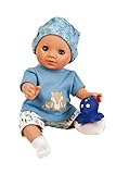 Puppe aus Vollvinyl Schildkröt 6630866 Sunny Gr. 30 cm, weiß,blau