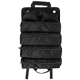 ifundom Borsa Organizer Salvaspazio Porta Attrezzi Manico Oxford Arrotolabile Nero per Elettricisti e Operai, per Lavoro e Officina